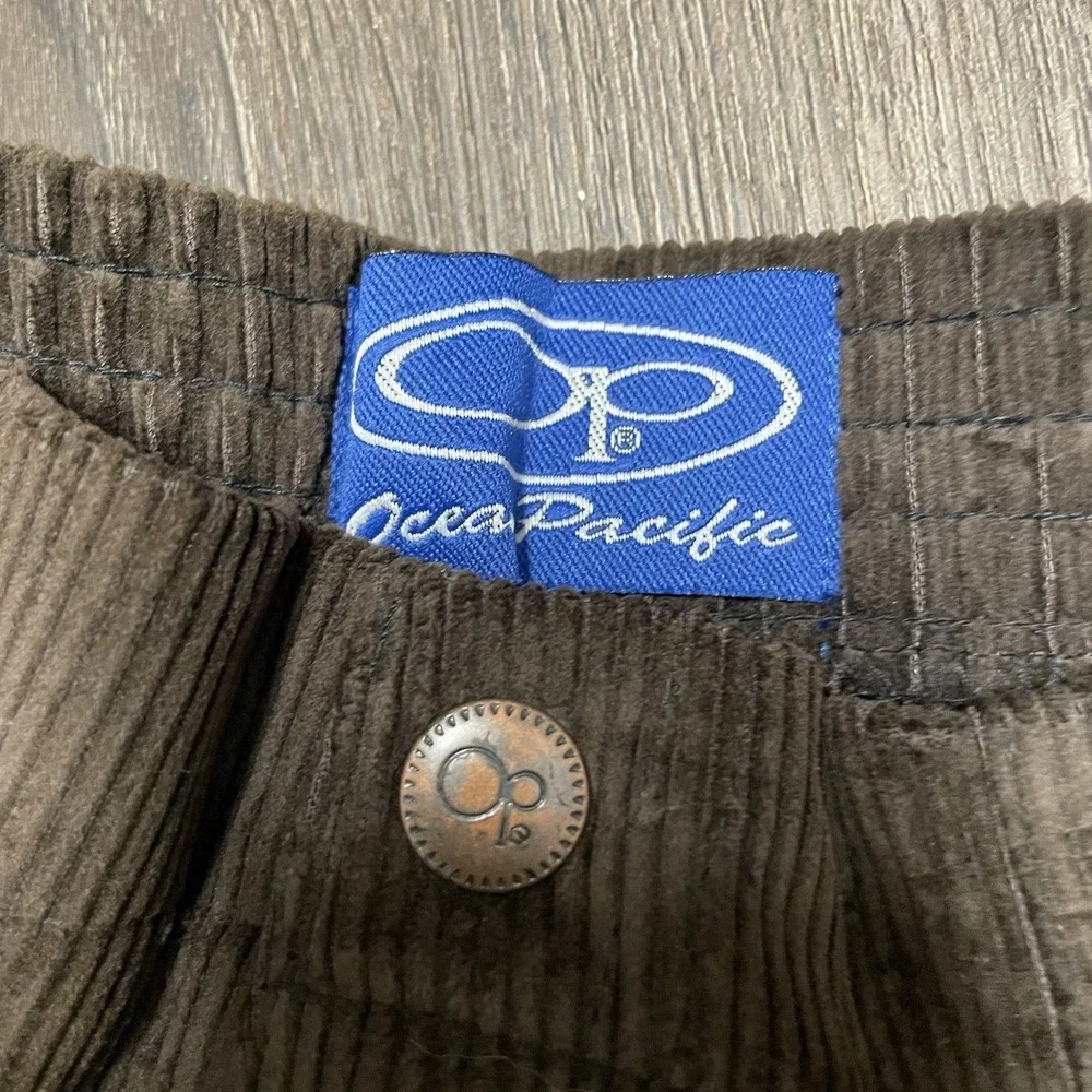 Vintage Pacific Ocean Brown Corduroy OP Shorts Surf Skate Dogtown Adult 34 NWT